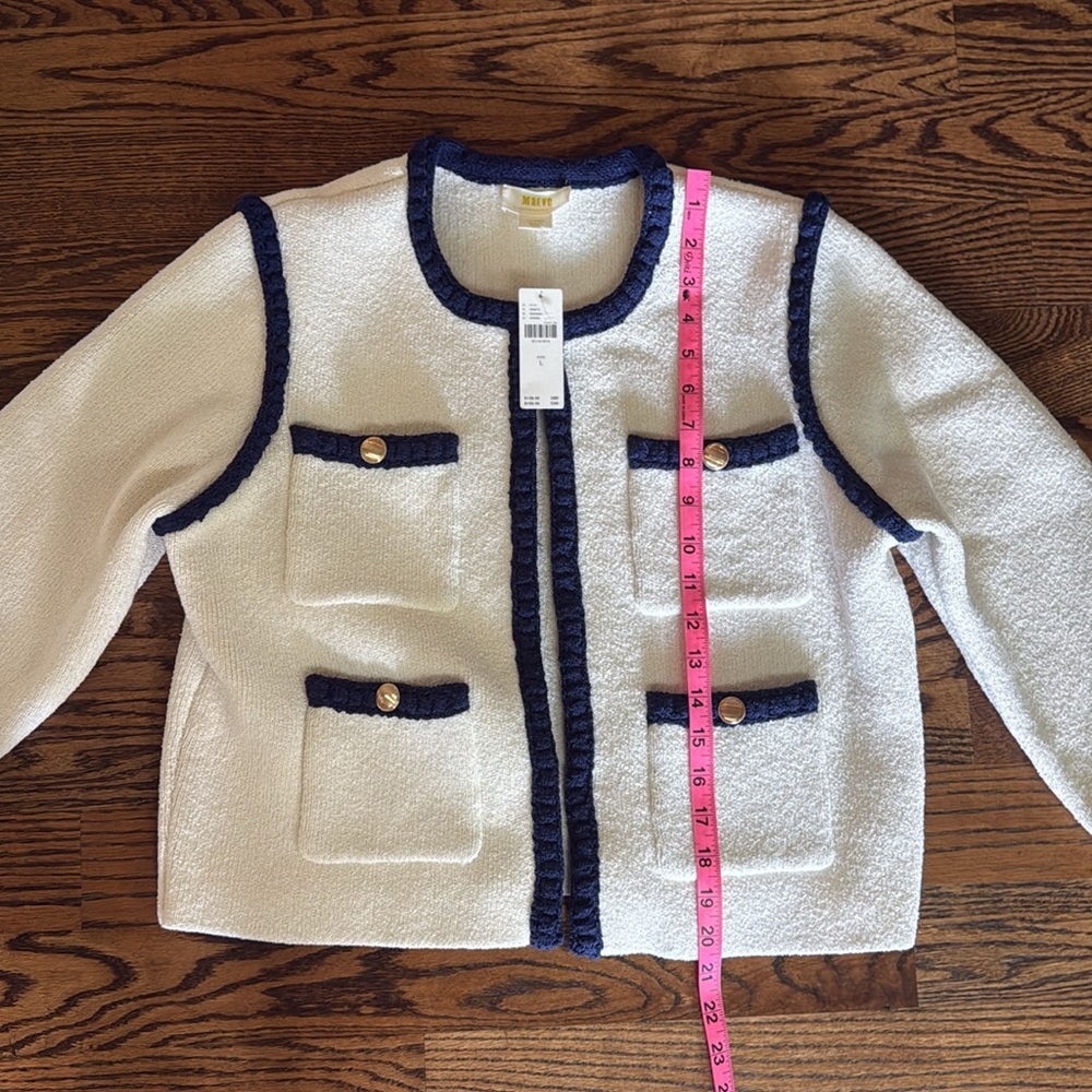 NEW Anthropologie button Blazer by Maeve Large - Picture 9 of 10